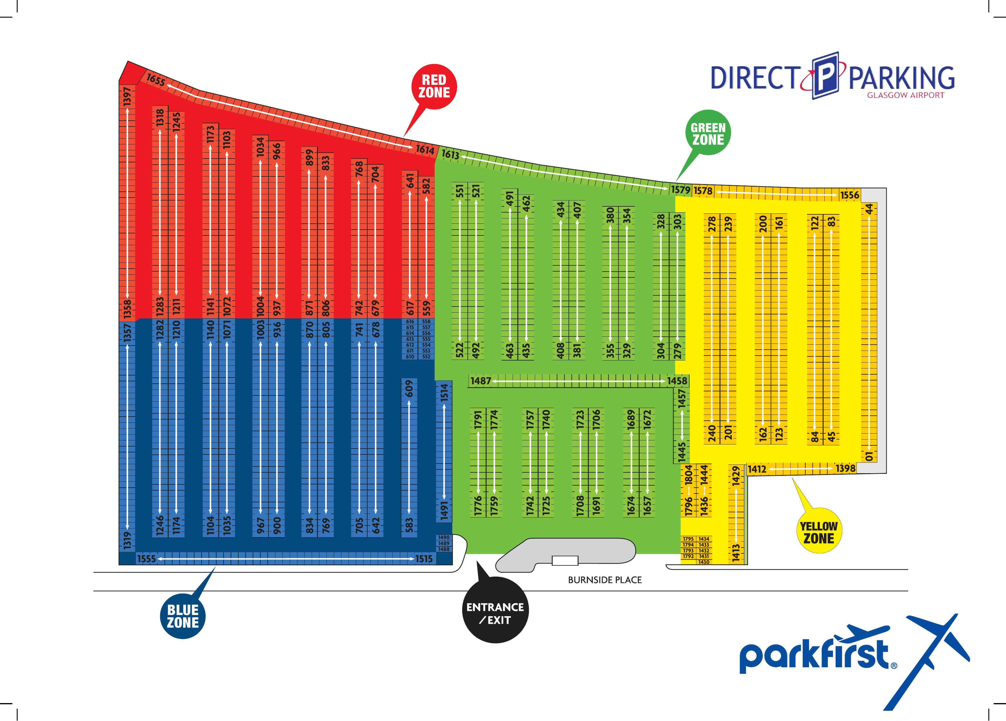 Direct Parking (Burnside) map